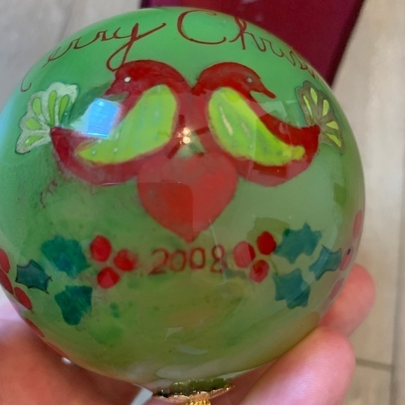 2008 Li Bien Merry Christmas Hand Painted Ornament with Box - Picture 3 of 7
